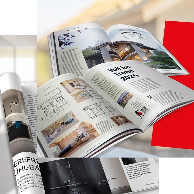 Magazinseiten aufgeschlagen
